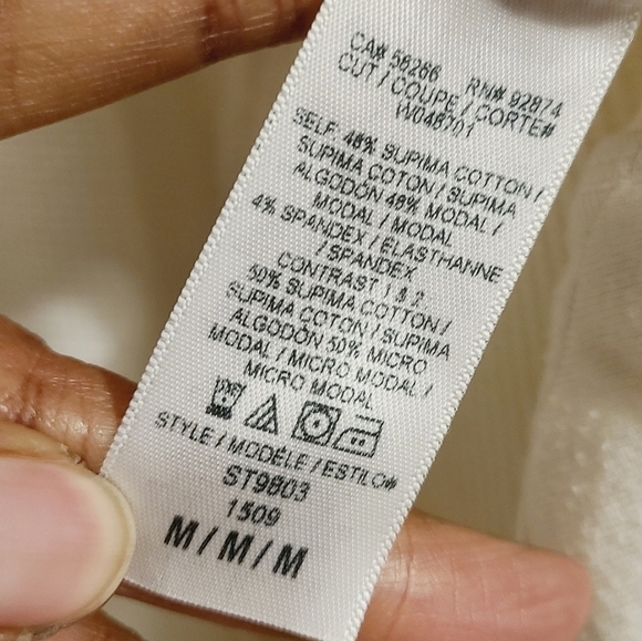 Splendid | Women's Cream Open Henley Tunic Top (Size Medium) - Picture 4 of 14